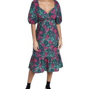 RAHI Printed Cotton Midi Dress